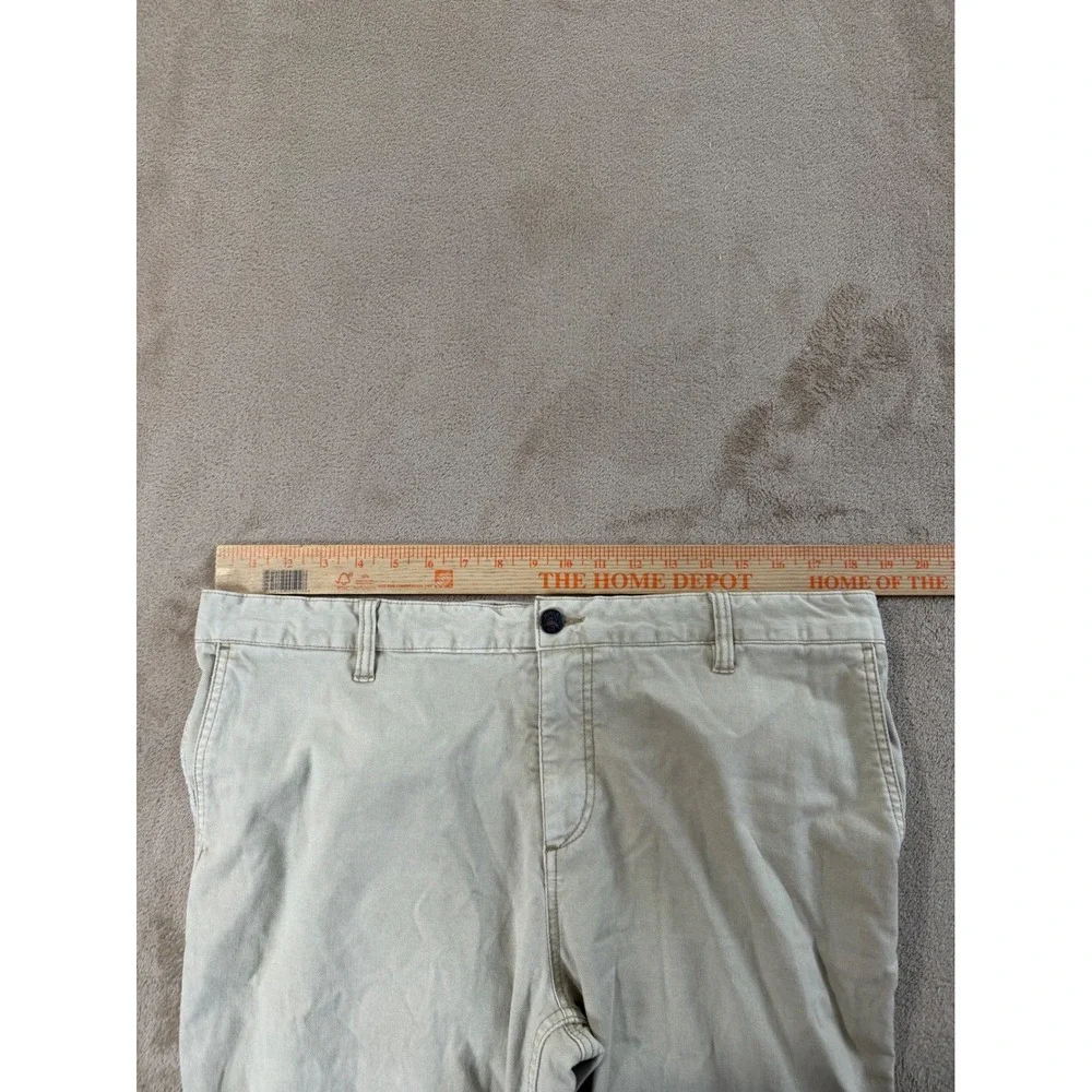 Faherty Pants Men's size 35(37)x28 White Beige‎ Stretch Casual Preppy